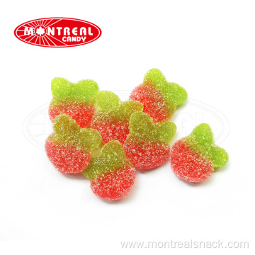 Halal gummy candy with strawberry shape wholesale